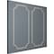Ekena Millwork 31-in. W x 62-in. H Foster Running Coin Panel Moulding Kit Double Panel PMLKFO31X62B - alternate 9